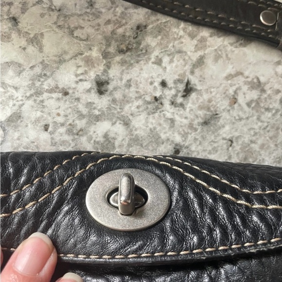 Coach vintage Chelsea black leather pebble single strap shoulder bag - Picture 8 of 12